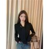 Autumn and Winter T-shirt Bottoming Shirt for Women Slim Fashionable and Versatile Short Top