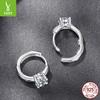 D Color 50 Points Shining Moissanite Ear Buckle Light Luxury Premium S925 Sterling Silver Earrings With Certificate