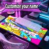 Custom Name Personalized Game Rainbow Friends Pattern Mousepad, Laptop PC Desk Mat, Decorative Desk Mat for Home Keyboard Pad Gift