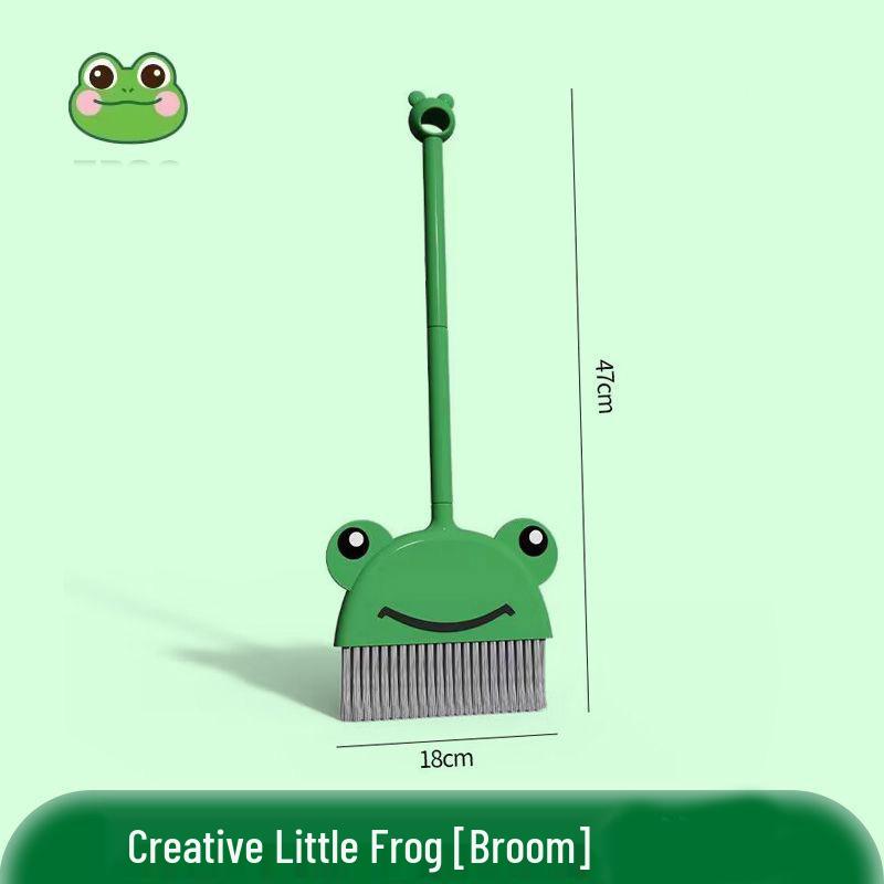 Kids' Mini Broom and Dustpan Set: Baby-Friendly Toy for Sweeping and Mopping