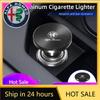 Car Stickers For Alfa Romeo 12 Volt Aluminum Car Cigarette Lighter Socket Plug Replacement Accessories For Alfa Romeo Giulietta