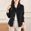 Elegante Cappotto di Lana Double-Face da Donna - Modello Corto per Autunno/Inverno 2025
