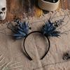 Pearls Halloween Hair Hoop Dark Butterfly Festival Hair Accessories  Women