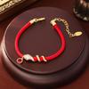 Chinese Zodiac Snake Red String Bracelet: Festive, Romantic, Ethnic Style Hand Ornament