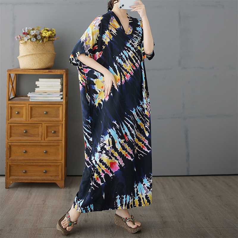Hanging Short Sleeved Dress for Women, Mid To Long, Western-style Straight Tube Skirt