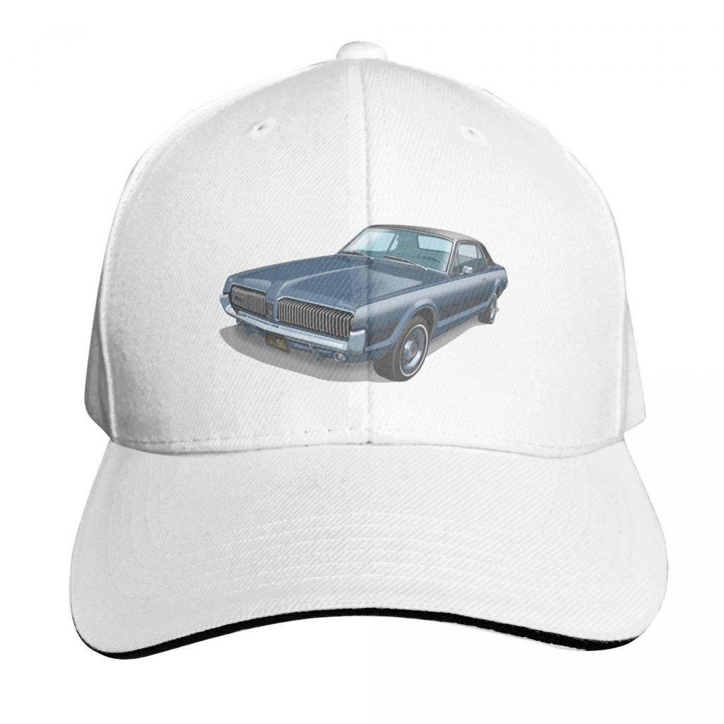 Mercury Cougar in caspian blue Baseball Cap luxury Women cap Funny hats Sunscreen Military Cap Unisex Womens Hats Unisexs