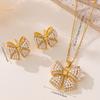 Geometric pendant necklaces and earrings are suitable for daily commuting and are a trendy, creative, simple, and elegant gift for friends and family