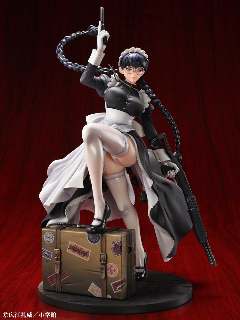Medicos Entertainment Roberta Nightmare Maid Approximately 290mm PVC ABS Complete Figure "BLACK LAGOON" Ver. & Pre-painted