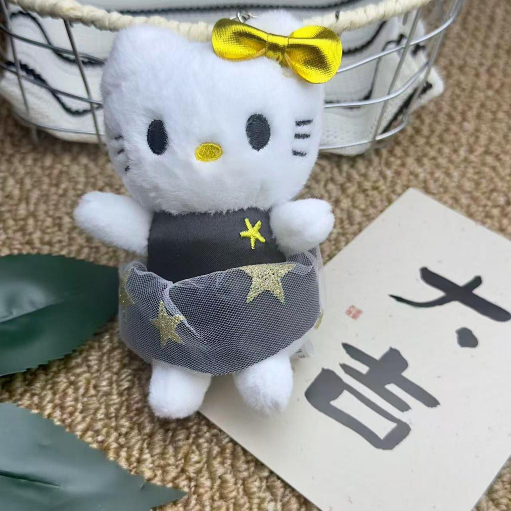 Sanrio Hello Kitty, Kuromi, and My Melody Plush Pendant Dolls - Apple KT Cat Design