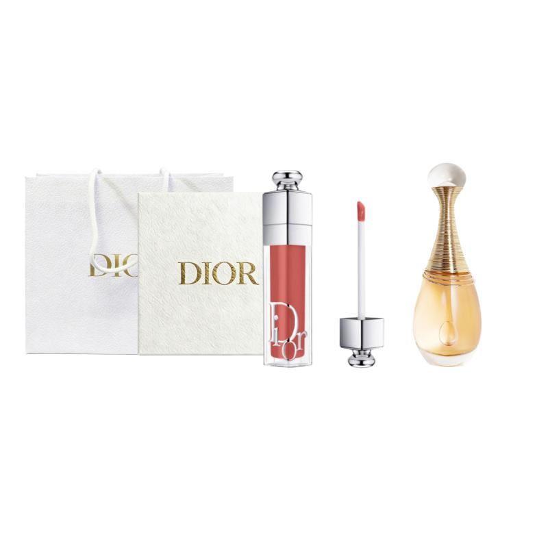 Dior Perfume Enchanting Lip Gloss + Really Rich Fragrance Ace Makeup Set Gift Box Gift Bag Edition EDP EDP Moisturizing, Soft and Non-sticky Pure