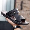 Sandale Bărbați Vară Plajă Agrement Versiune coreeană Respirabil Moale Anti-alunecare Impermeabil Rezistent la uzură Talpă groasă Papuci cu dublă utilizare