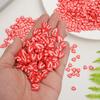 Miniature Polymer Clay Strawberry Slices - 1 Jin Pack for DIY Edible Toys, Play House, Fruit Cake Decoration