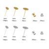 1400pcs/Box Blank Post Earring Studs Base Pins Box Flat Round Tray Base Ear Back For DIY Jewelry Making Kits Earring Accessories