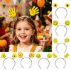 Cartoon Hoofdband Lente Design Lachend Patroon Steen Papier Schaar Decoratie Haarband Stabiel om te Dragen Haaraccessoire