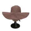 Striped Bow Sunscreen Hat Women'S Outdoor Travel Big Brim Sun Hat Foldable Temperament Versatile Bucket Hat