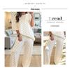 Women's Autumn Plaid Chessboard Two-Piece Set with Loose Slimming Five-Point Sleeve Top and Straight-Leg Pants