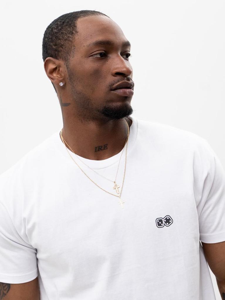 Lucky Dice Small Dice XXL Men's White Short Sleeve T-Shirt