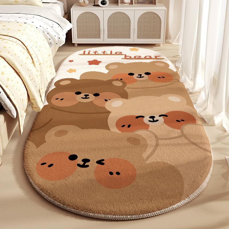Cartoon Carpet Bedroom Bedside Carpet Children's Room Dirt Resistant and Non Slip Thick Floor Mat