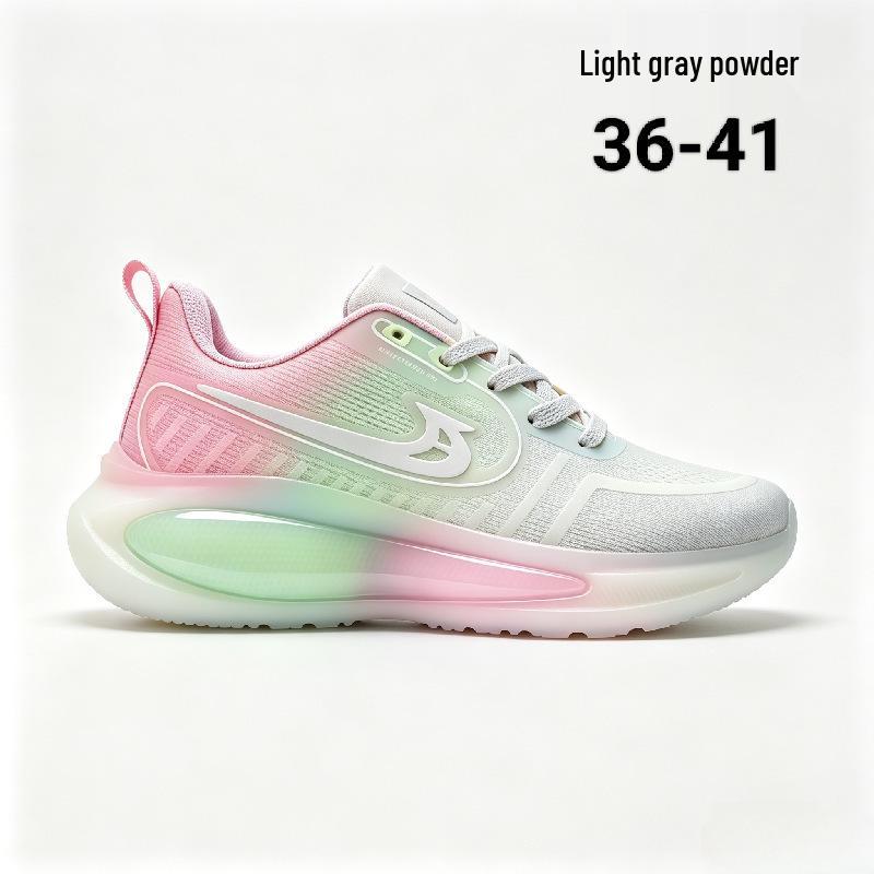 Zapatillas de Running para Mujer de Malla Degradada - Suela de Gelatina, Absorción de Impactos, Transpirables, Suela Blanda de Rebote, Estilo Casual de Moda
