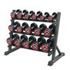 Three-Tier Dumbbell Rack & Weight Set