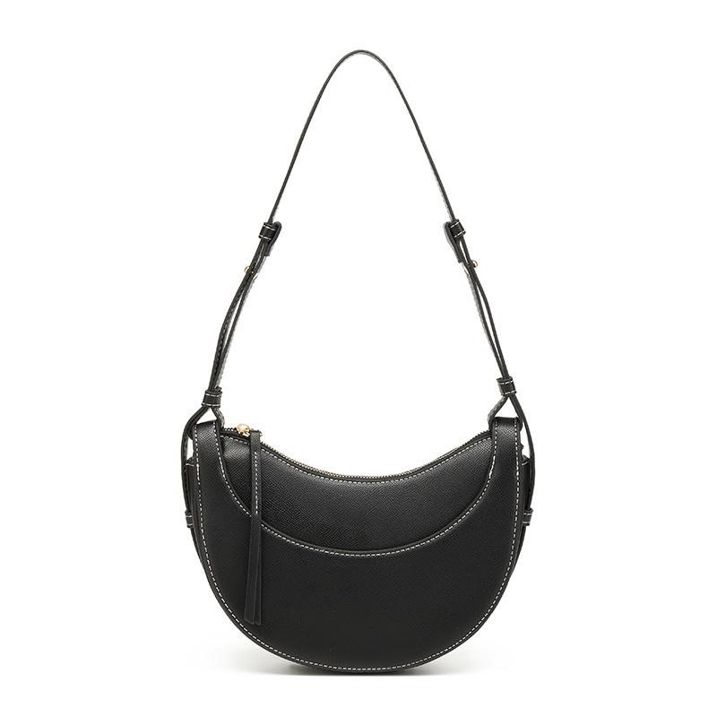 2025 New Personalized Messenger Bag Solid Color Shoulder Bag Underarm Bag Casual Handbag Autumn and Winter Daily Women's Bag