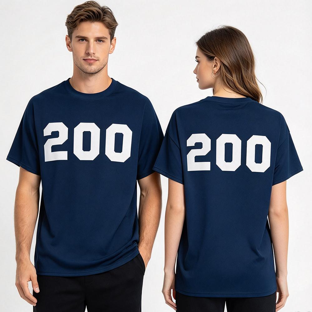 Chad Powers Glen Powell 200 Number T-Shirt Unisex Mesh Sport T Shirt Graphic Jersey Men Women Summer Short Sleeve O-neck Tees