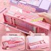 Multifunctional Large Capacity Pencil Case with New Password Lock for Primary School Students