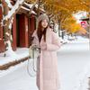 New cotton-padded clothes winter long knee down cotton-padded clothes women's Korean version loose thickened cotton-padded jacket jacket