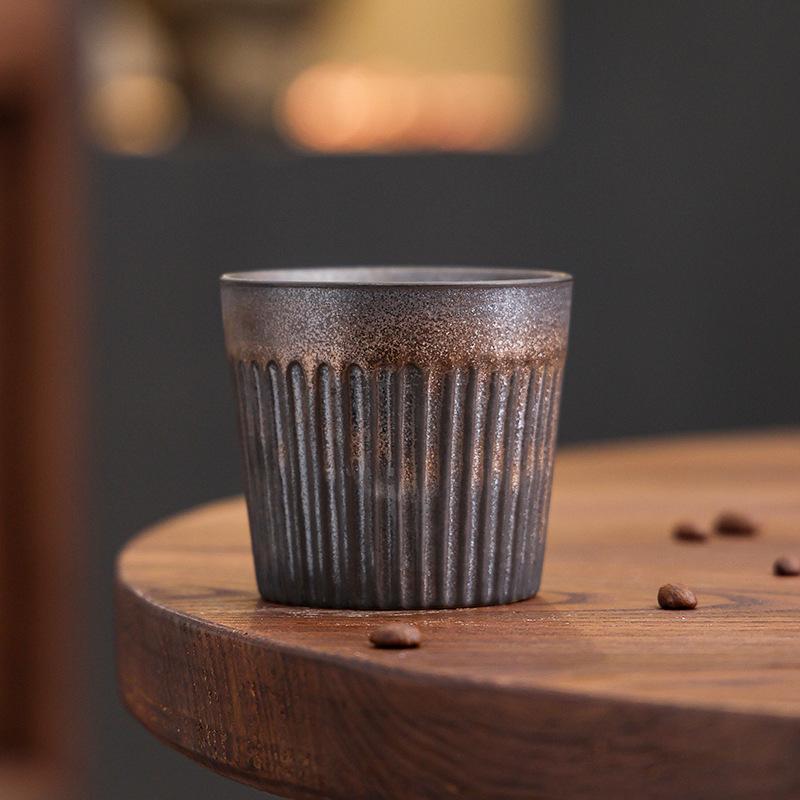 Ceramic Coffee Cup Master Cup Afternoon Tea Latte Cup Retro Creative Coarse Pottery Cup