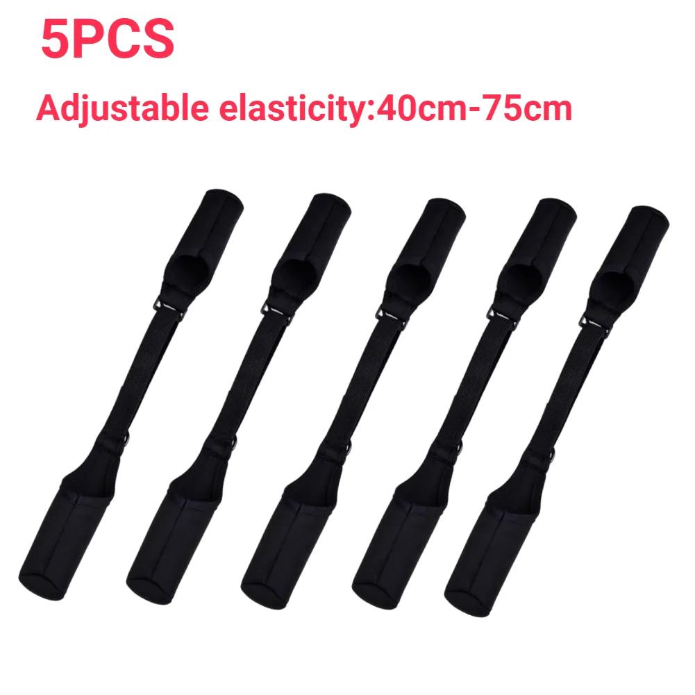 1-5PCS Fishing Rod Socks Srtap Fishing Pole Sleeves Belt Rod Protector Adjustable Rod Cover Protector for Fishing Rod Tube Case