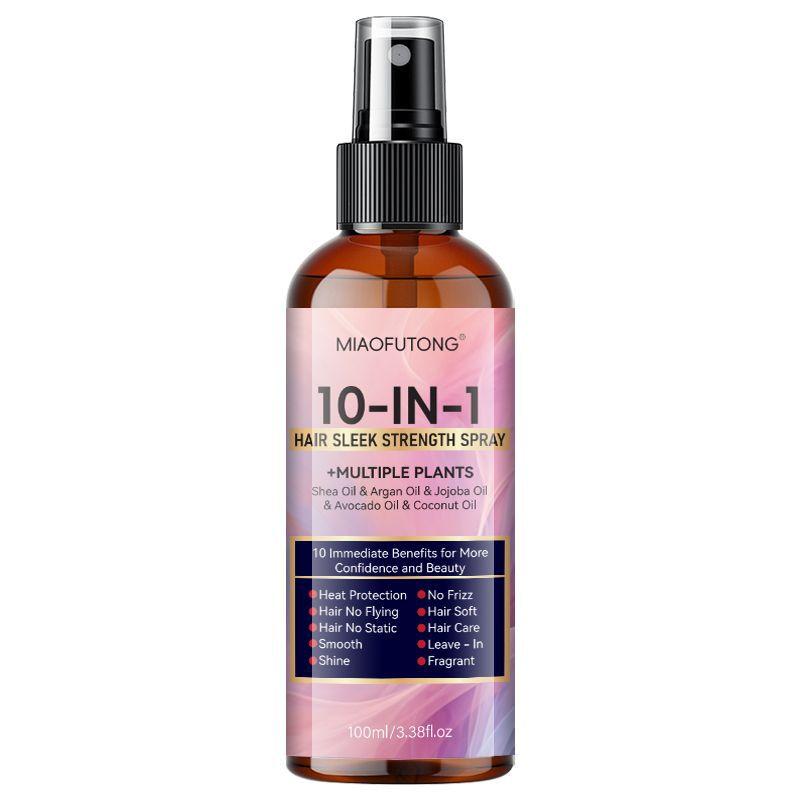 10 IN 1 Leave-In Hair Care Spray Detangling Smoothing Moisturizing Anti-Frizz Dry Hair Treatment 7# (100ml)