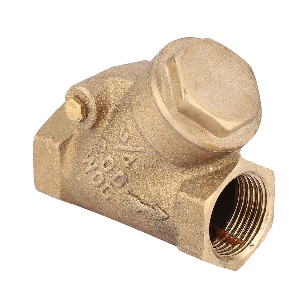 NPT 3 4in Thread Brass Check Valve Y Type One Way Check Valve 1.6Mpa for Water Gas