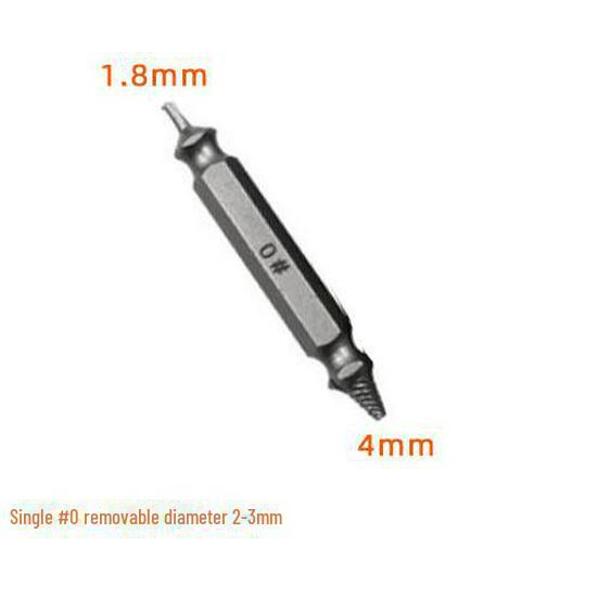 

Двусторонняя отвертка-экстрактор для извлечения сорванных или сломанных винтов.