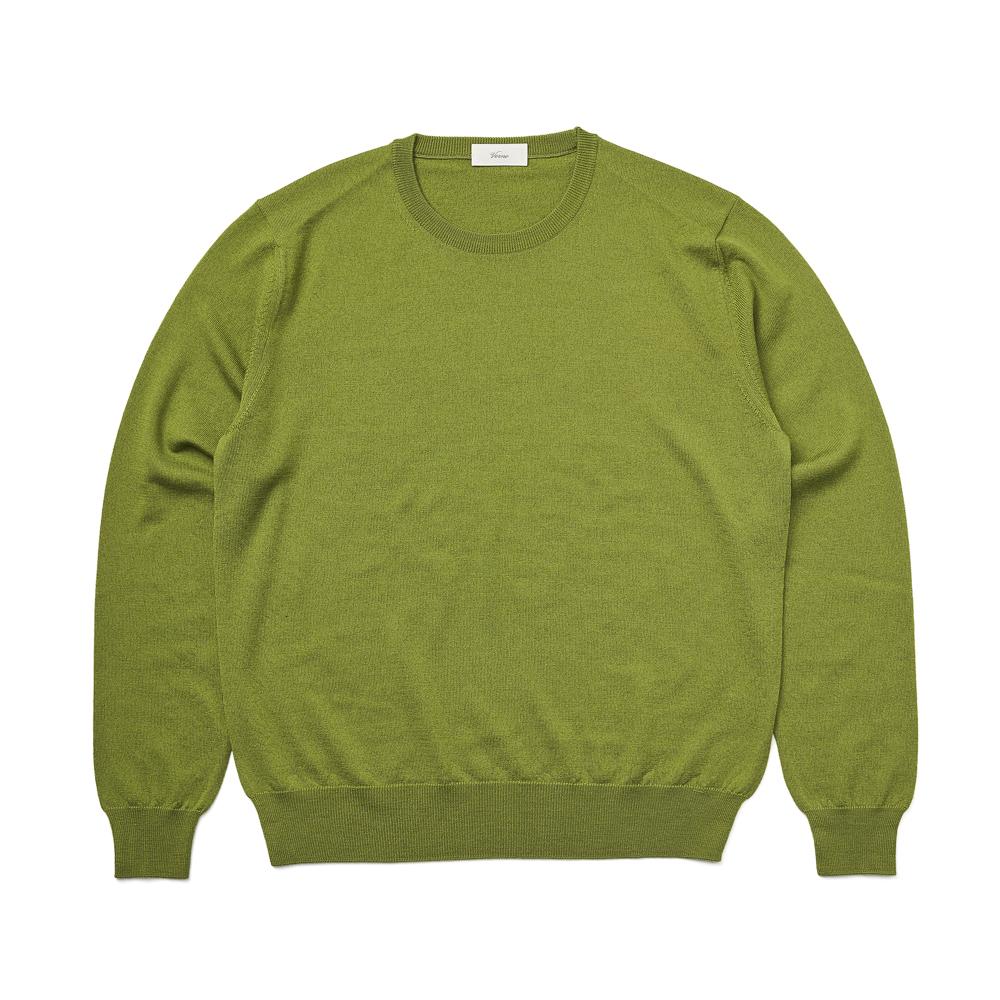 Berno Cashtouch Crew-Neck Knit Green_Regular-Fit L