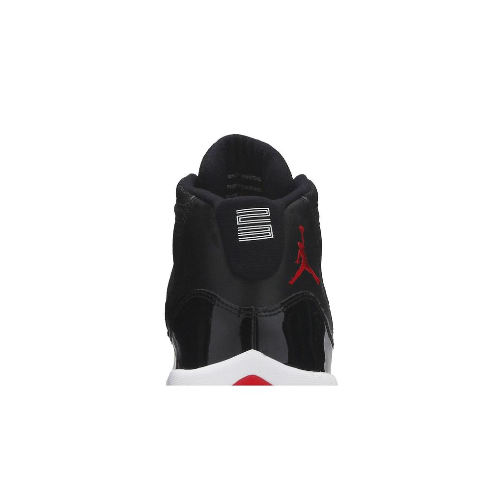 Air Jordan 11 Retro Grade School 'Bred' 2012 (Unisex) Black / Varsity Red-White Kids' Basketball Shoes 378038 010