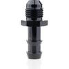 6AN männlich konisch auf 3/8 Schlauchstutzen gerader Fitting-Adapter, Aluminium gerader drehbarer Push-On Stutzen Kraftstoffleitungsfitting(Schwarz eloxiert)