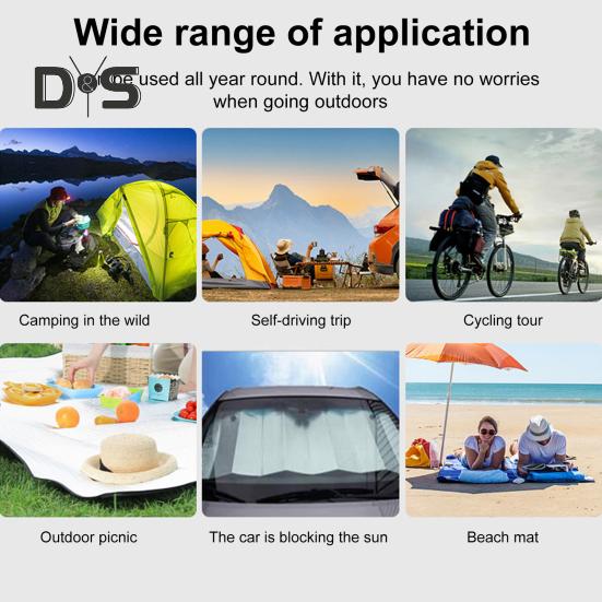 Tapis de camping, tapis de pique-nique, imperméable, pliable, portable, multifonction, en aluminium, isolant, en mousse, pour couchage