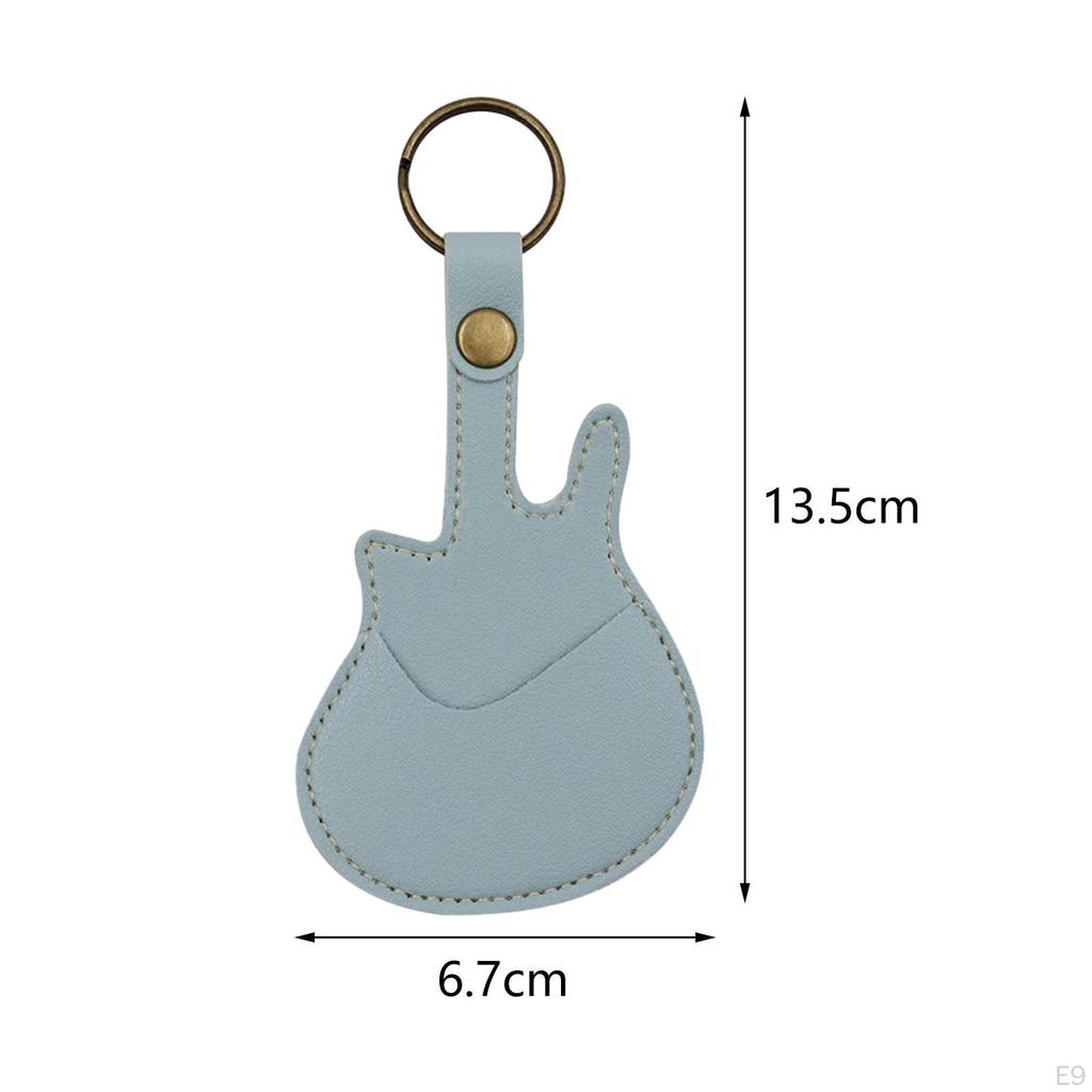Guitar Pick Holder, Lightweight Picks Cover, PU Leather for Ukulele Players Guitarist