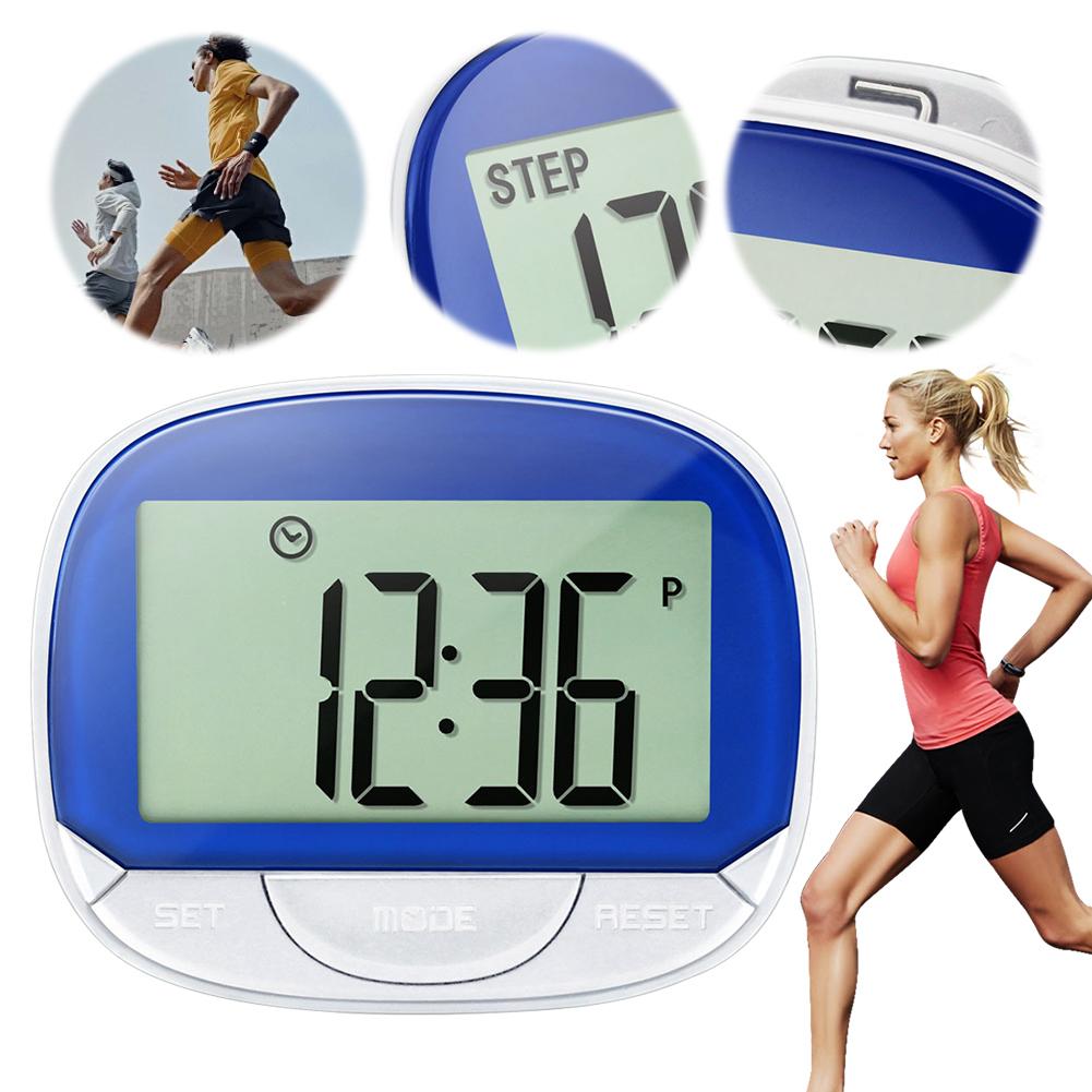 Walking Pedometer Clip On Step Counter Large Digital Display Electronic Pedometer Walking Step Counter for Outdoor Sports