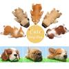 TATOTTE Realistic Dog Figurine Cute Animal Soothing Interior Dog Napping with Artificial Grass Mat - Figurine, Decor, Goods, Gift, Present, Puppy,