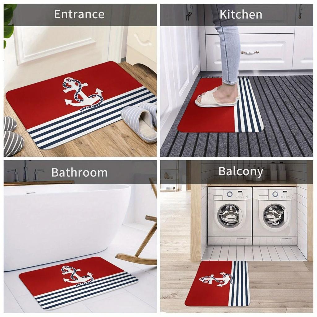1 Stück Making Memories Charactor Fußmatten Küchenteppiche Rutschfest Pop Wohnzimmerteppiche Badematte Teppich für Zuhause Spüle Wäsche Dekor