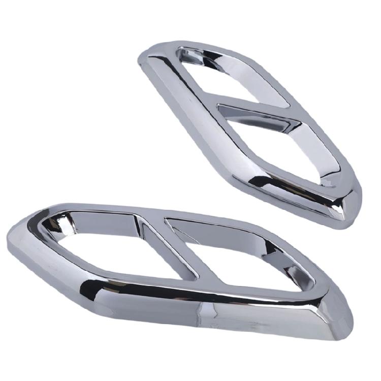 Exhaust Trim Set for Rear Four Outlet Area, Double Opening ABS Frames for GLC Class X254 More Detailed Exterior Appearance