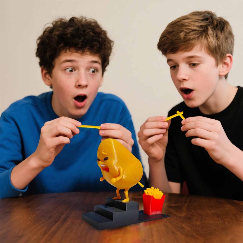 Ziemniaki Zamieniają się we Frytki Ozdoby Drukowane w 3D