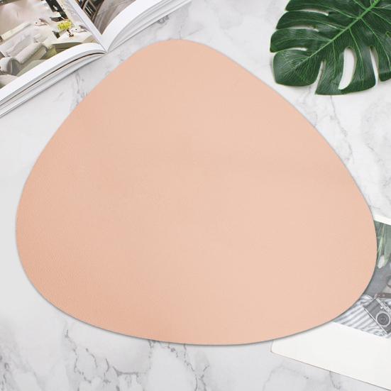 Western Placemat Color Oval Design Heat-resistant Easy To Clean Kitchen