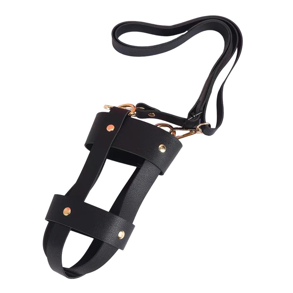 

Уличный ПУ Спортивный Чехол для Бутылки Регулируемый Плечевой Ремень Сумка-Переноска Многоцелевой Держатель для Бутылки для Воды для Бега Пеших Прогулок чёрный