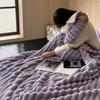 Flannel Blanket, Imitation Rabbit Fur Blanket, Soft And Warm Sofa Blanket, For Napping, Office, Outdoor Camping, For All Seasons