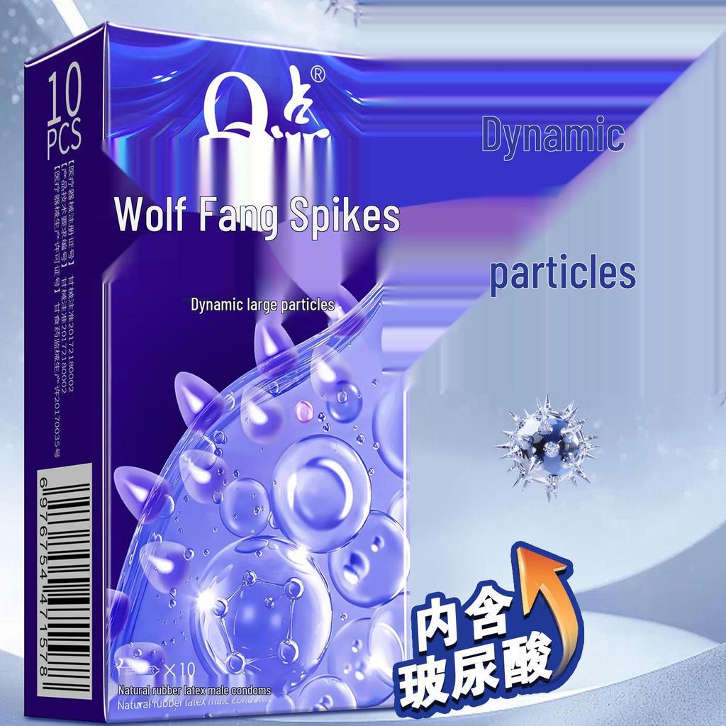 Q-Point Wolf Tooth Condoms: Female Orgasm Sleeve & Safety Device for Couples