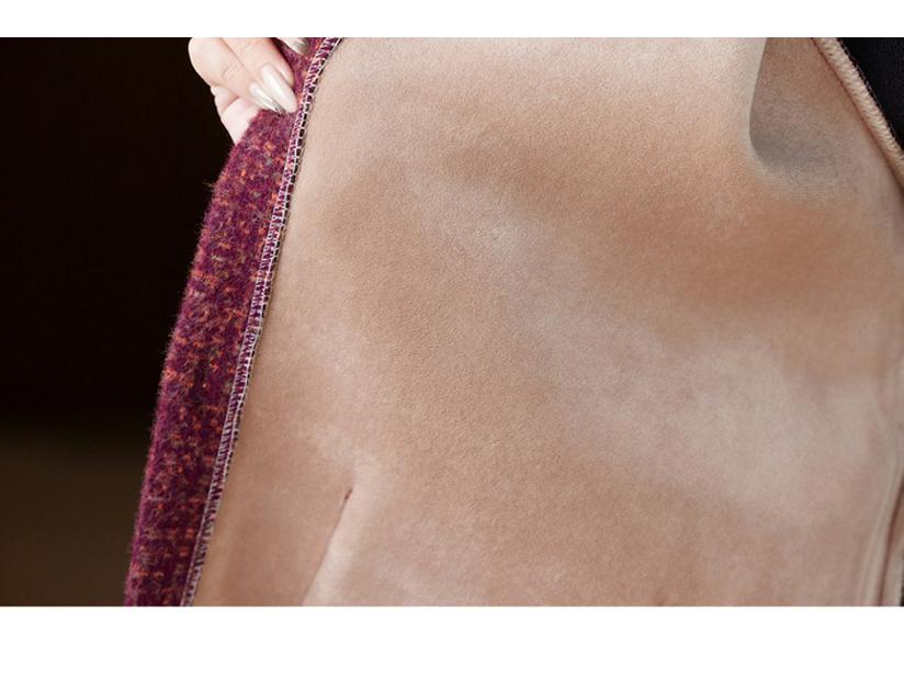 Grandma's Autumn Knitwear: Plus-Size Velvet Thick Cardigan for 70-80 Year Olds - Perfect for Fall & Winter.