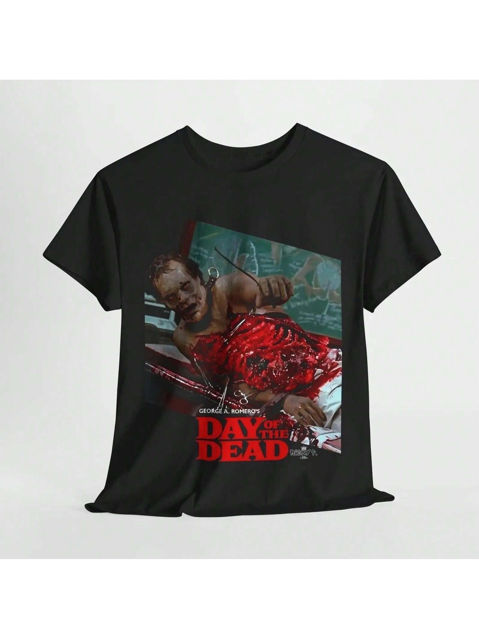 Day Of The Dead 1985 George A Romero Movie T Shirt Unisex Heavy Cotton Tee S разноцветный
