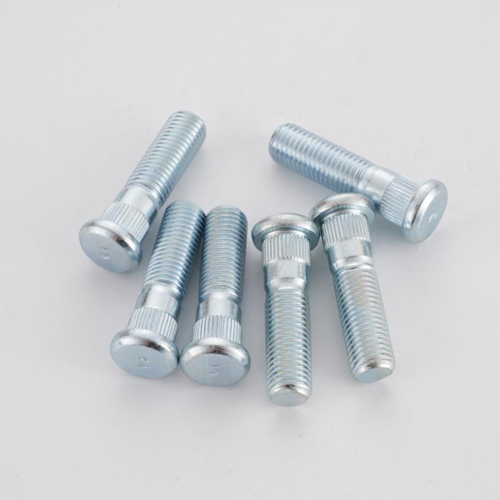 Pernos de Rueda de Coche M12x1.5 Longitud 48mm/43mm 12x 1.5mm Espárragos de Rueda y un Moleteado de 12.3mm